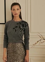 Sequin Embroidered Pullover