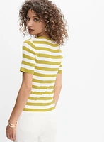 Stripe Knit Pullover