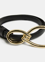 Loop Buckle Vegan Leather Belt