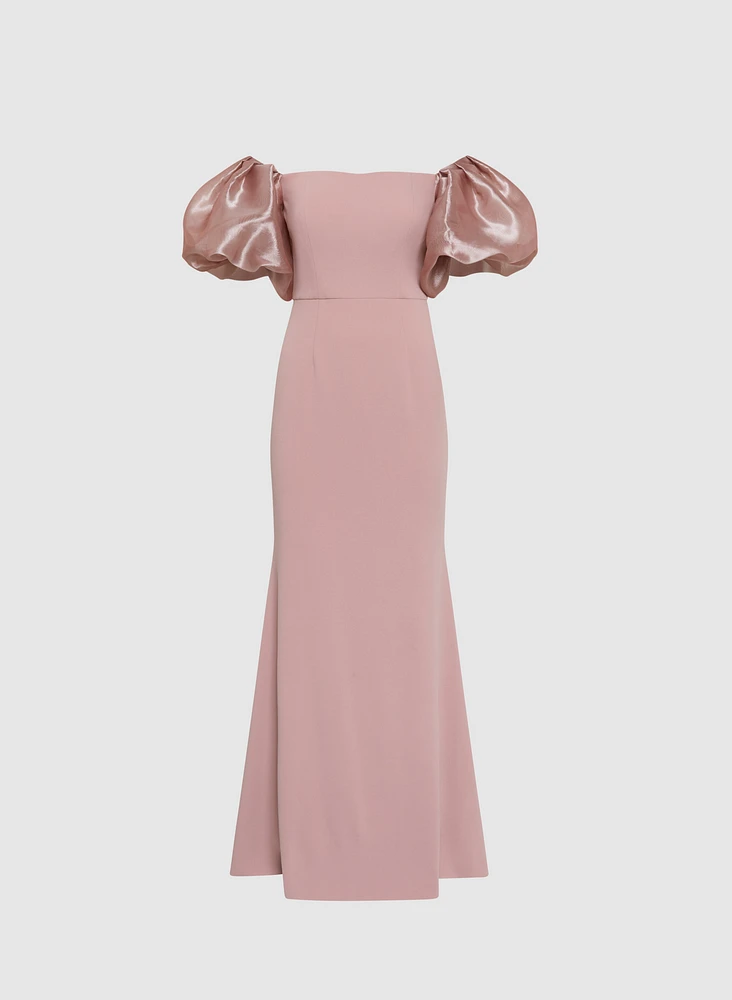 Bouffant Sleeve Dress