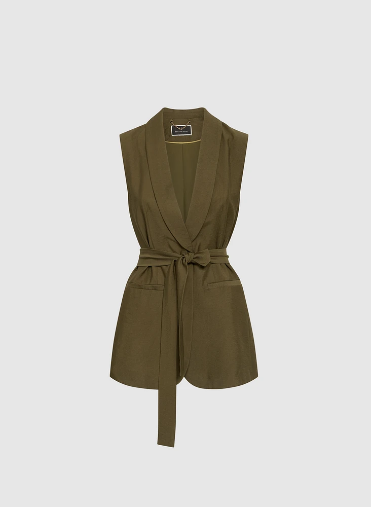 Long Belted Vest