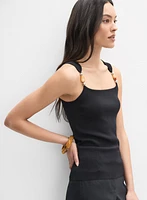 Beaded Strap Tank Top