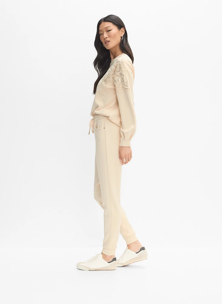 Pantalon style jogger à enfiler
