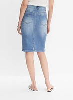 Jupe crayon en denim