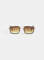 Rectangle Metal Sunglasses
