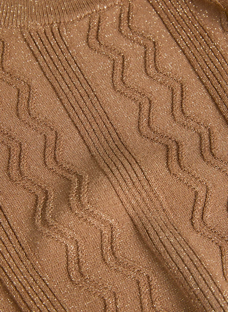 Short Sleeve Ring Detail Sweater
