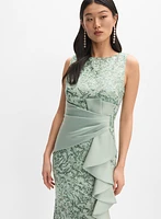Sequined Ruffled Dress