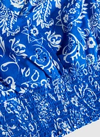 Paisley Smocked Waist Blouse