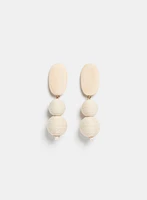 Boucles d'oreilles en bois et corde