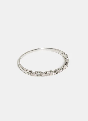 Cubic Zirconia Chain Link Bracelet