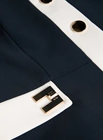 Blazer à détails contrastants