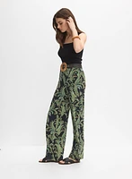 Pantalon paisley à jambe large