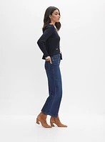 Jean à jambe évasée ceinture