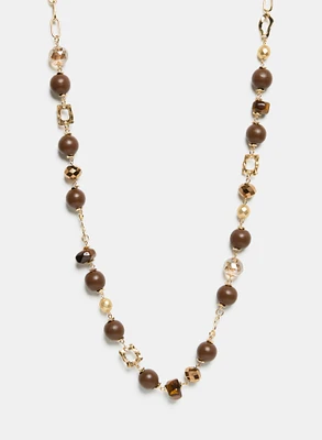 Beaded Chain Link Necklace