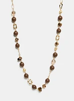 Beaded Chain Link Necklace