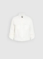 Frayed Linen-Blend Jacket