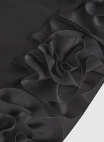 Robe à appliqués floraux