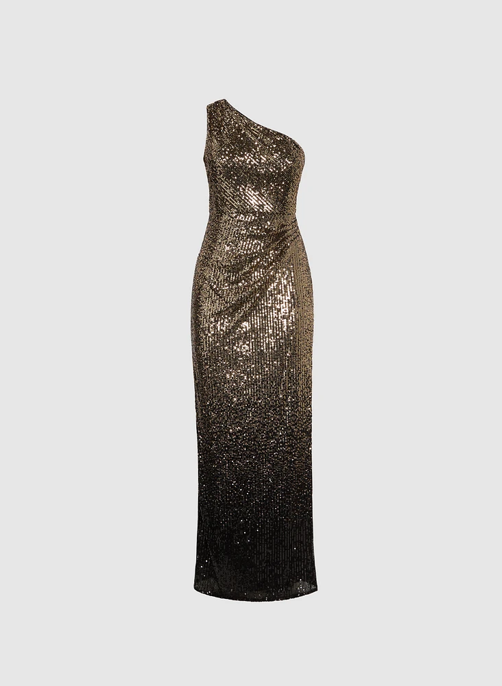 One-Shoulder Sequin Dress