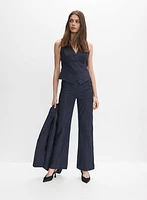 Veste en denim écourtée
