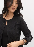 Lace Crew Neck Jacket