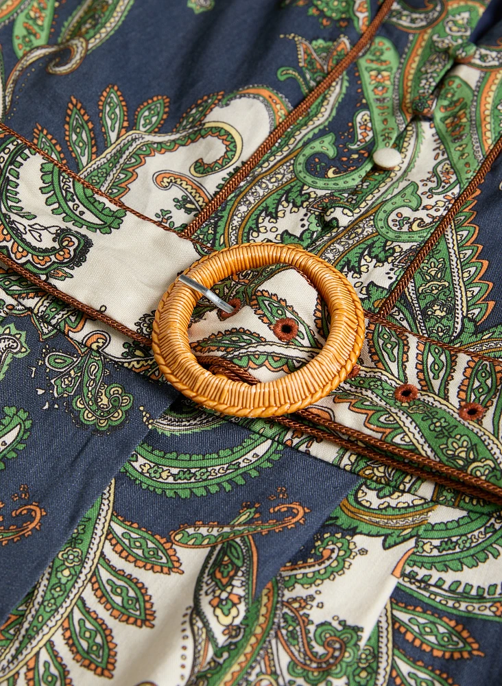 Short Paisley Jumpsuit