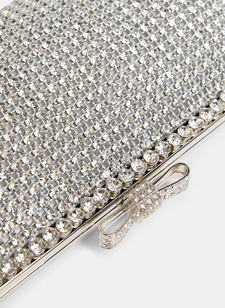 Trapeze-Shaped Crystal Clutch