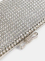 Trapeze-Shaped Crystal Clutch