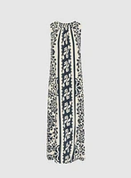 Robe maxi à motif géométrique