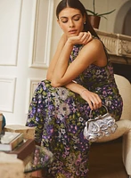 Sequin Embellished Floral Dress