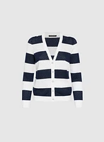 Stripe Knit Cardigan