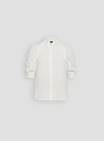 Blouse à col montant