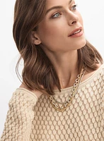 Textured Knit Pullover