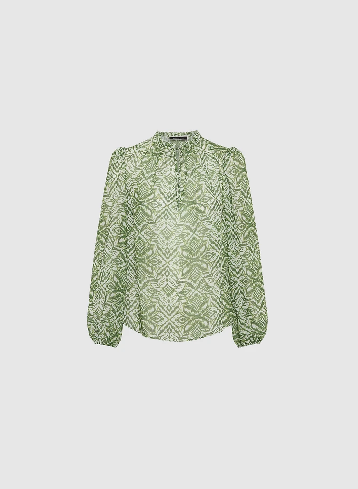 Abstract Print Blouse
