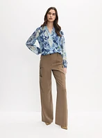 Blouse à motif floral
