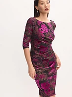Robe en velours à dos ouvert