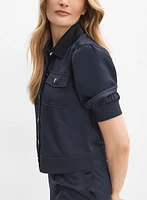 Veste à manches bouffantes