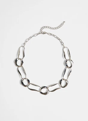 Mixed Link Short Chain Necklace