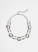 Mixed Link Short Chain Necklace