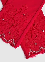 Jean à broderies et pierres