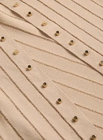 Studded Rib Knit Duster Cardigan
