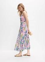 Strapless Mesh Maxi Dress