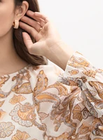 Blouse paisley en chiffon