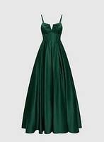 Satin Corset Gown