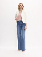 Veste à ourlet arrondi