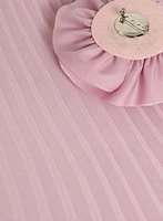 Robe à rosette en chiffon plissé