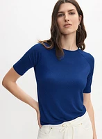 T-shirt à embellissements de pierres