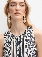 Robe maxi à motif géométrique
