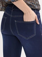 Jean à jambe étroite en denim doux