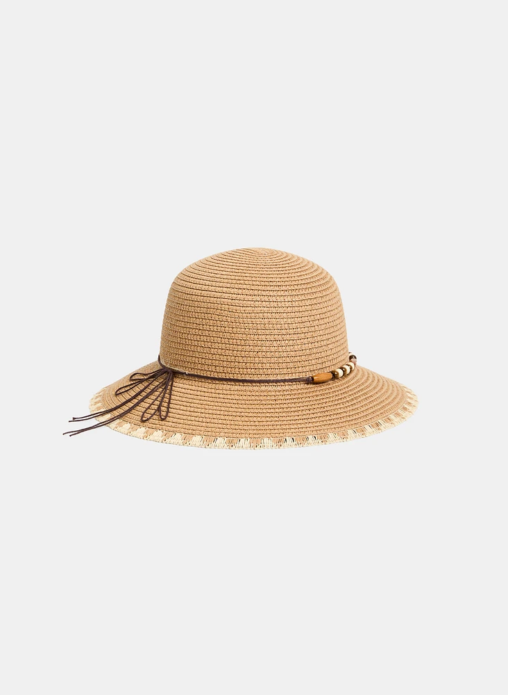 Paper Straw Cloche Hat