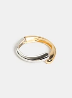 Two-Tone Bangle Bracelet